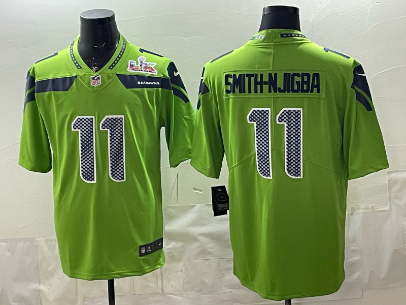 Men 2026 Seattle Seahawks #11 Smith Njigba green Nike Limited NFL Jersey 001->seattle seahawks->NFL Jersey